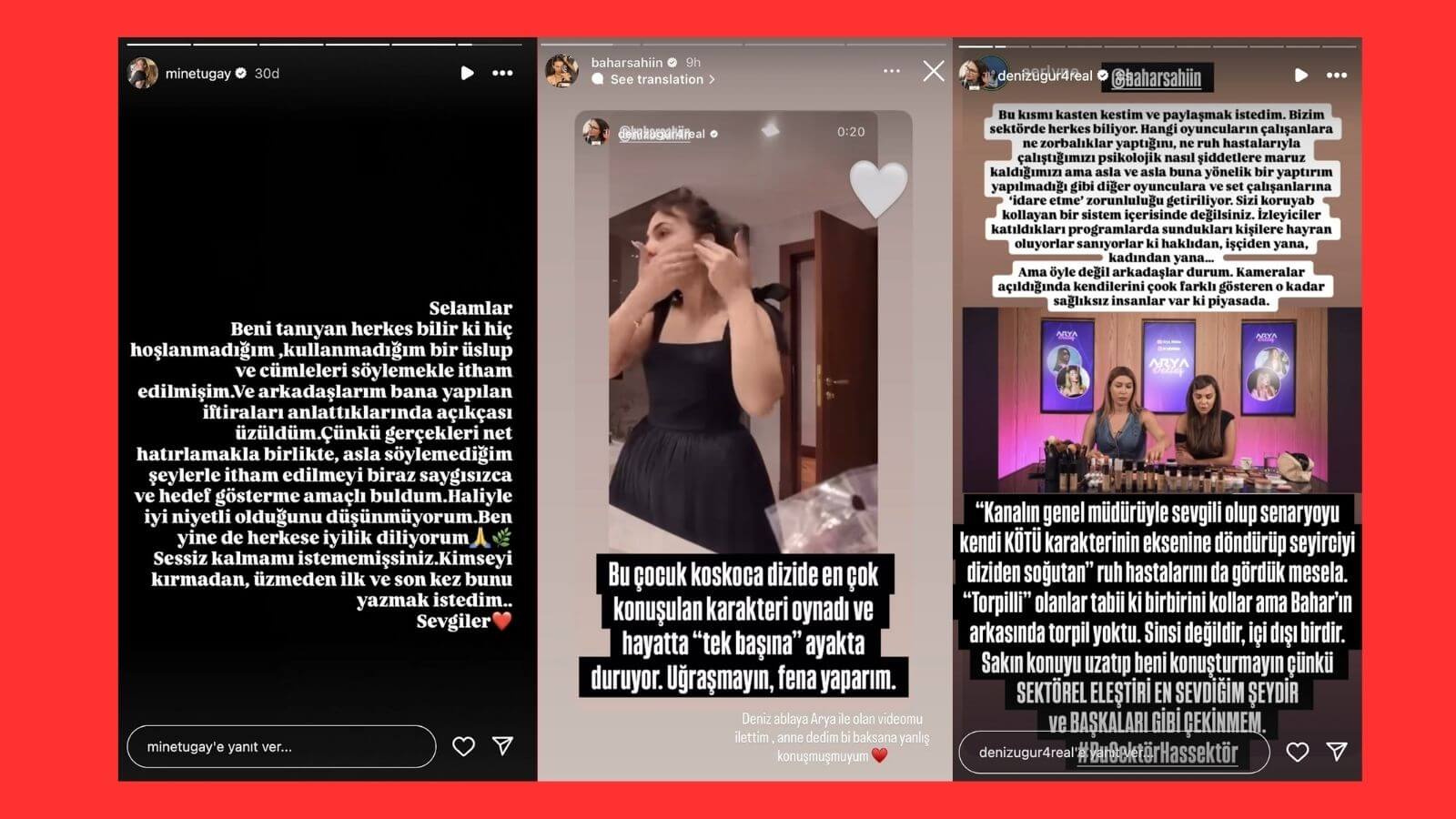 Bahar Şahin ve Deniz Uğur Mobbing İddiaları Üzerine İlerleyen Tehdit Dolu Açıklamalar