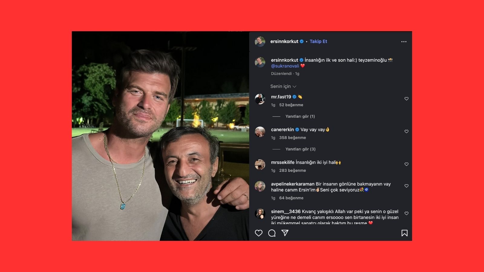 Ersin Korkut ve Kıvanç Tatlıtuğ’un Samimi Buluşması: Teyzemin Oğlu İfadesi Sosyal Medyayı Salladı