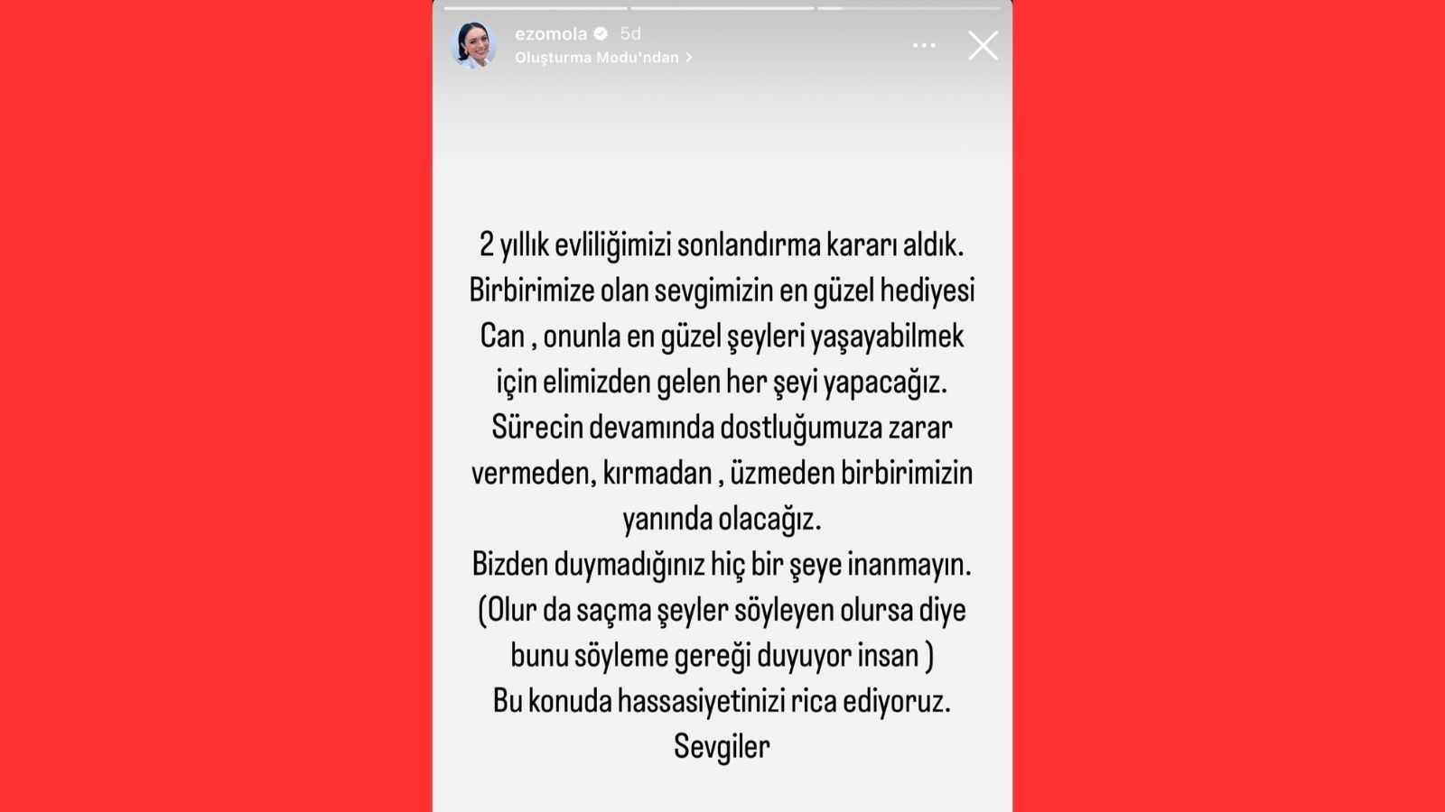 Ezgi Mola ve Mustafa Aksakallı’nın Evliliğine Sönmüş Işık: Tek Celsede Boşanma Açıklaması