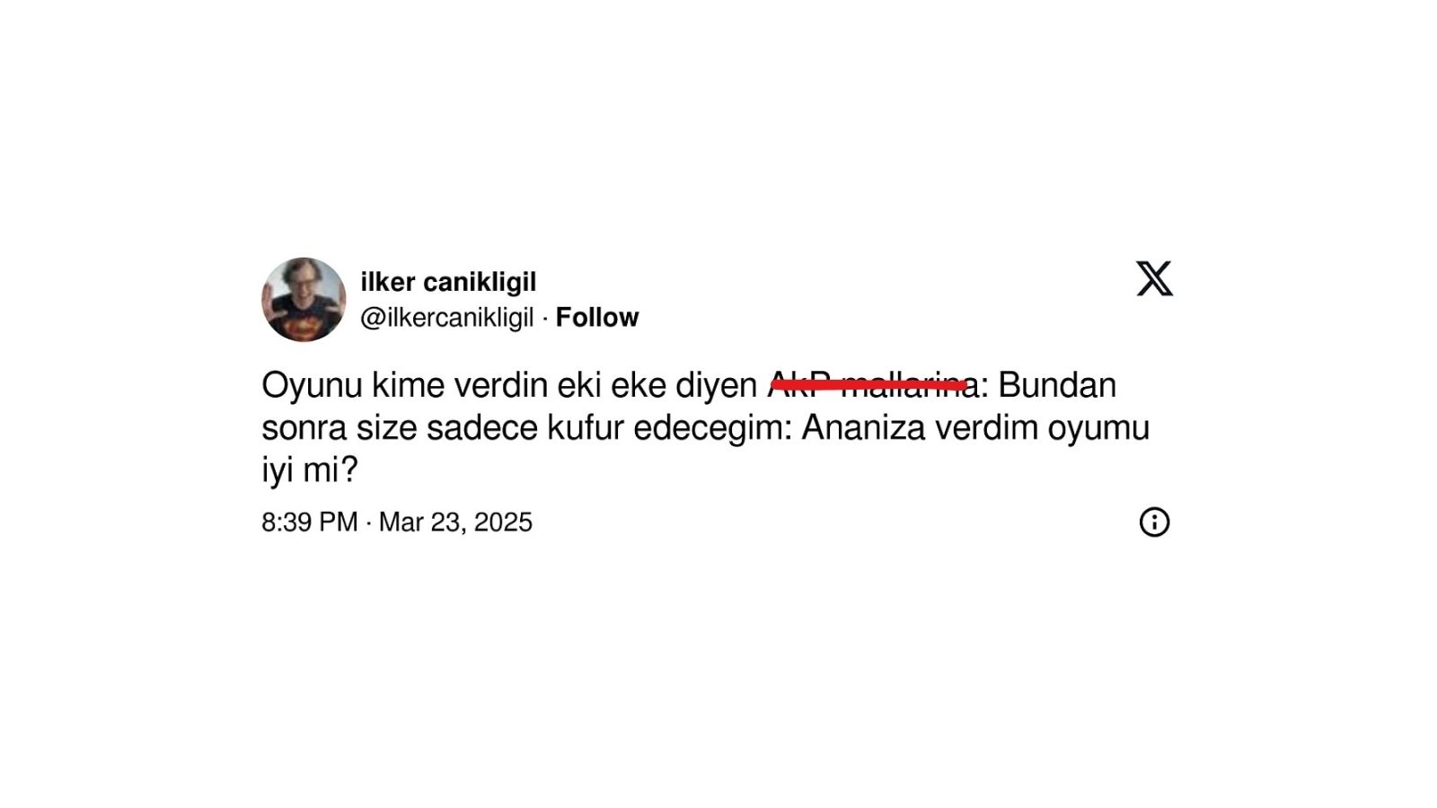 İlker Canikligil'den Sert Sosyal Medya Paylaşımı