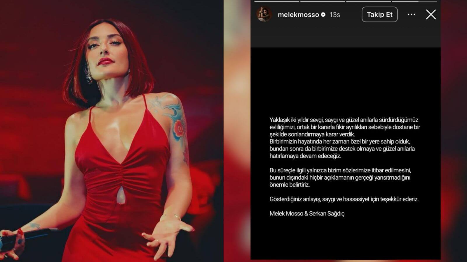 Melek Mosso & Serkan Sağdıç: Dostane Veda ve Tek Celsede Boşanma Anlatısı