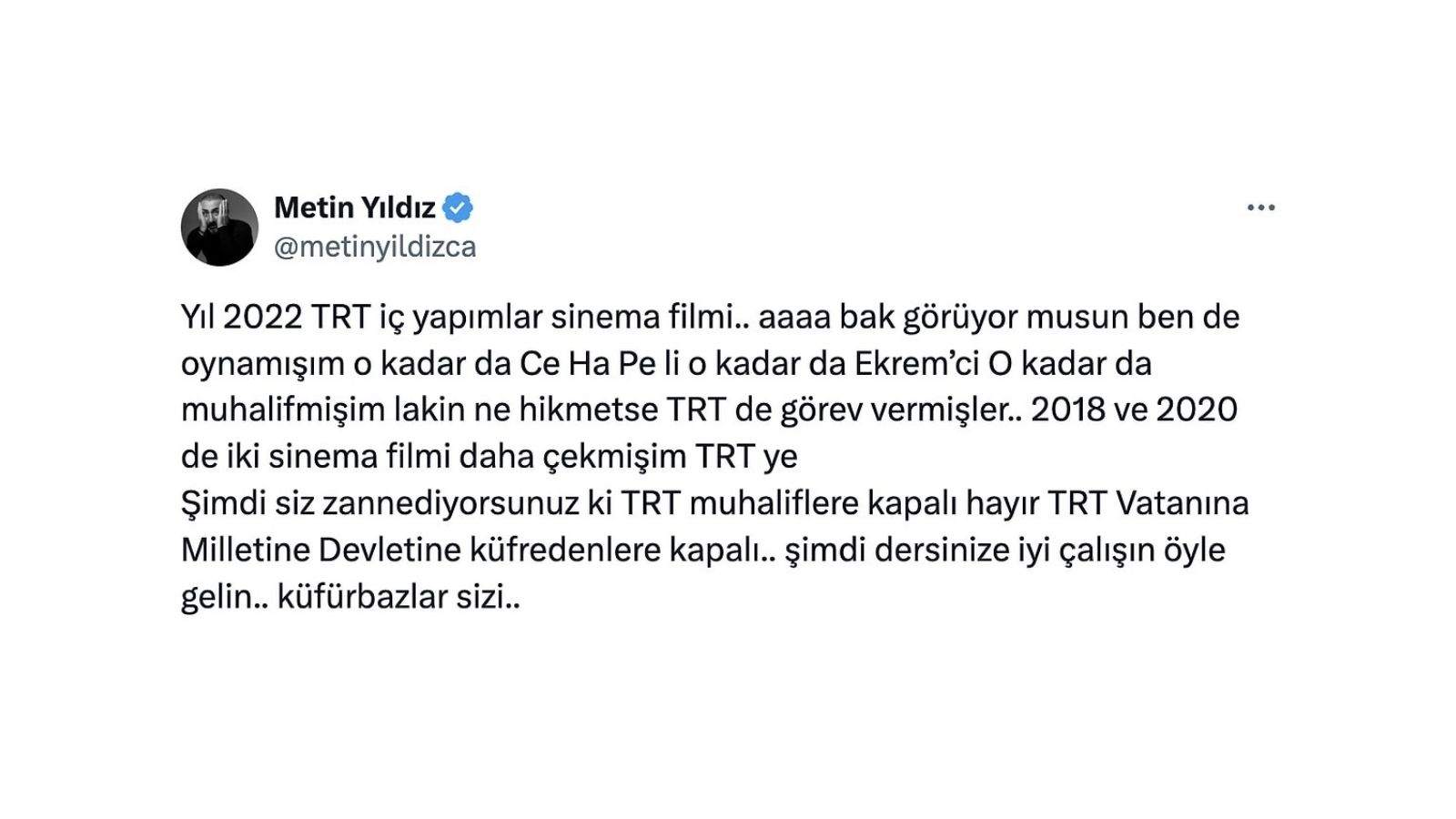 Metin Yıldız TRT’deki Yeni Projesi ve Siyasi Eleştiriler Üzerine Açıklamalar