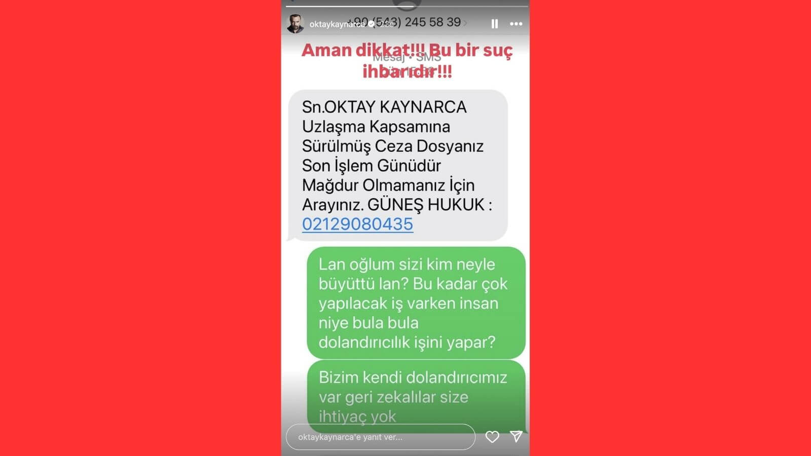 Oktay Kaynarca'dan Dolandırıcılara Sert Mesaj: Kendi Dolandırıcımız Var