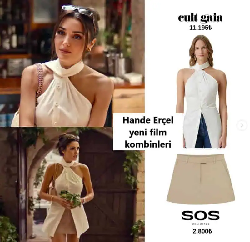 Rüzgara Bırak Filminde Hande Erçel'in Kıyafetleri ve Stili