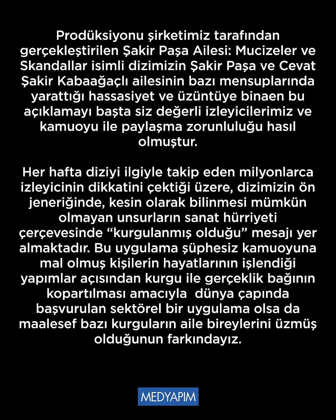 Şakir Paşa Ailesi Mucizeler ve Skandallar Dizi Geri Dönüyor