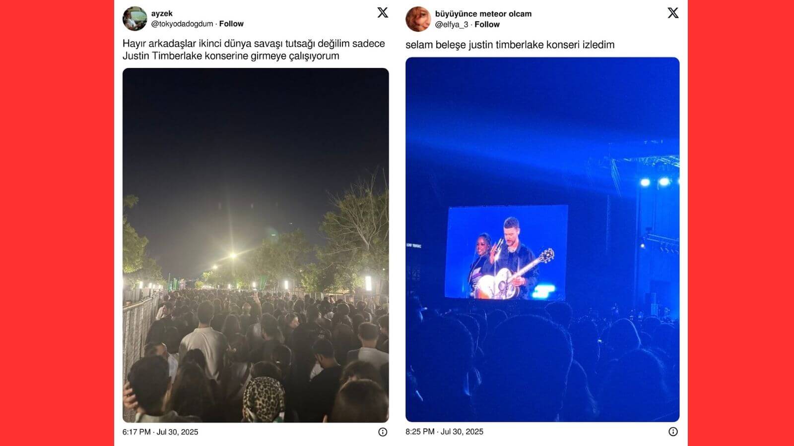 Timberlake İstanbul’da: Muhteşem Performans, Kaotik Organizasyonun Gölgesinde